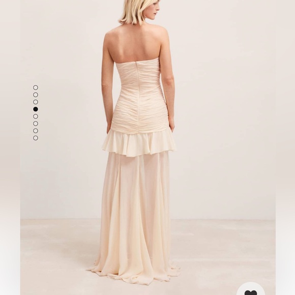 NWT Mango Capsule Collection Draped Dress with Sweetheart Neckline - Picture 3 of 6